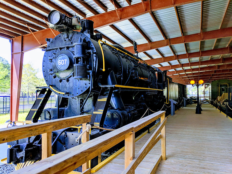 A Berlin Duty Train exhibit at the US Army Transportation Museum.